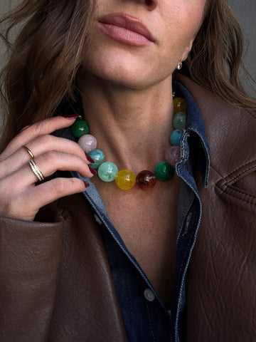 JANE BEADED NECKLACE 22MM