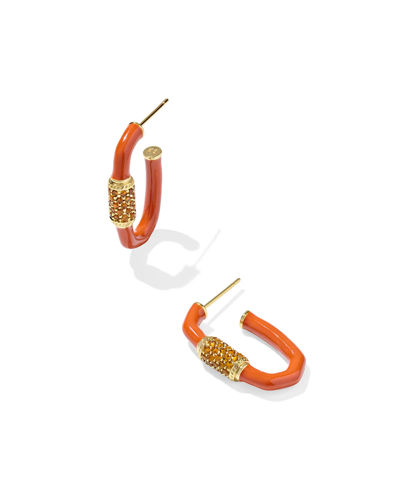 EMERY ENAMEL HOOP EAR