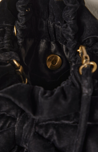 BELLE VELVET BOW BAG