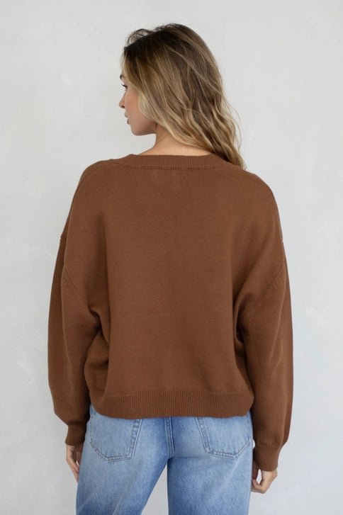 V NECK SWEATER TBW14365