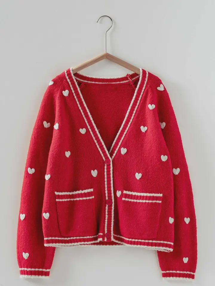 HEART KNIT CARDIGAN