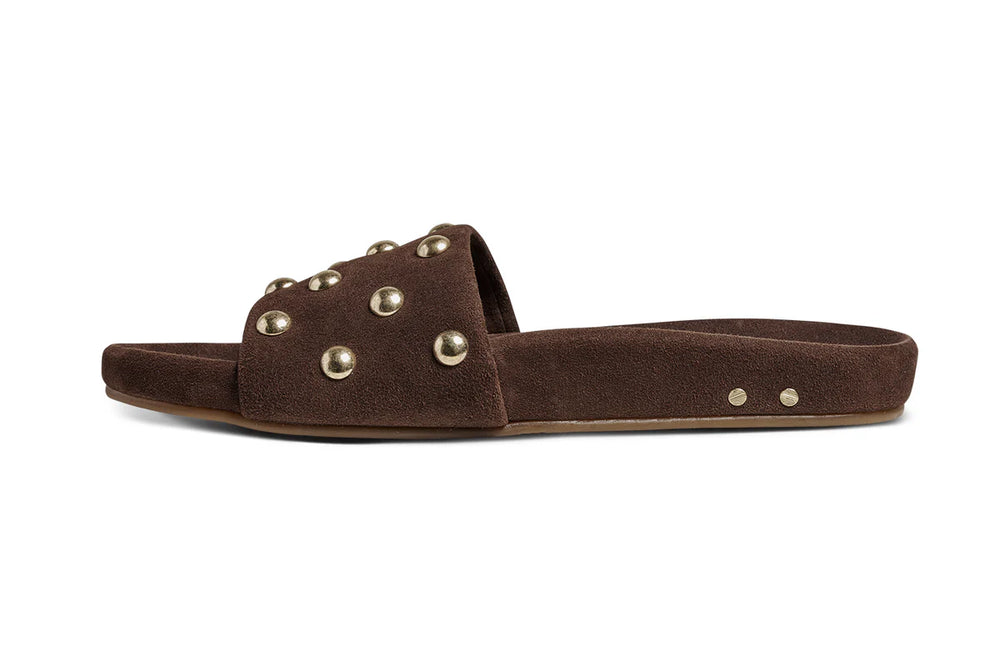 GALLITO STUD SUEDE SLIDE SANDAL