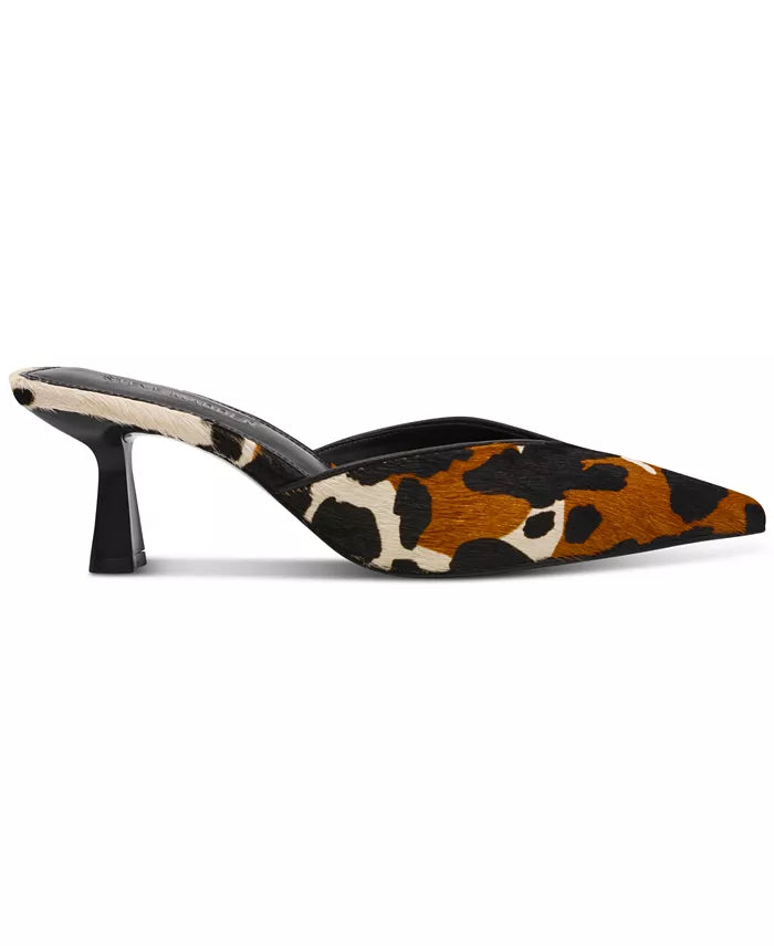 MOD-A COW PRINT HEELED MULE