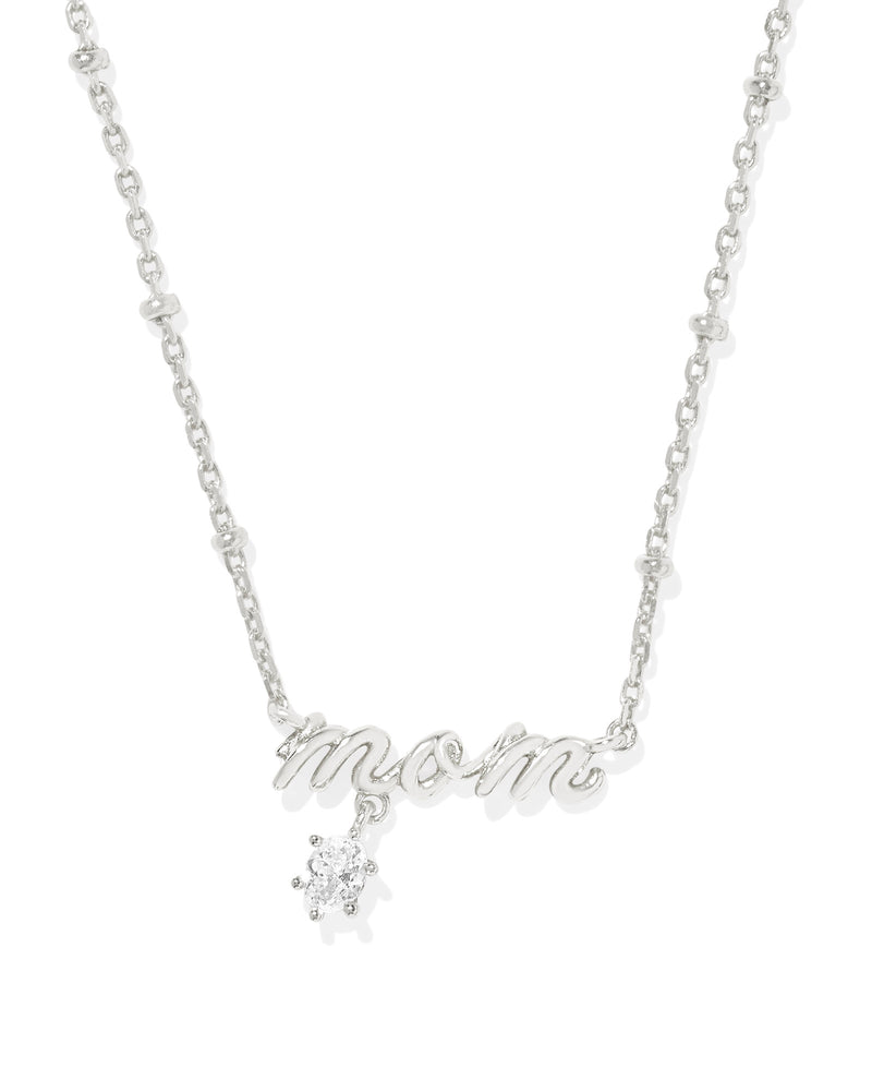 MOM CRYSTAL SHORT PENDANT NECKLACE