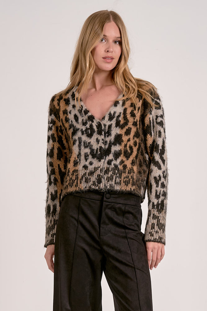CHEETAH PRINT CARDIGAN